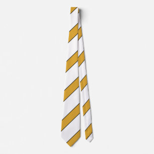 Corbata blanca y amarilla