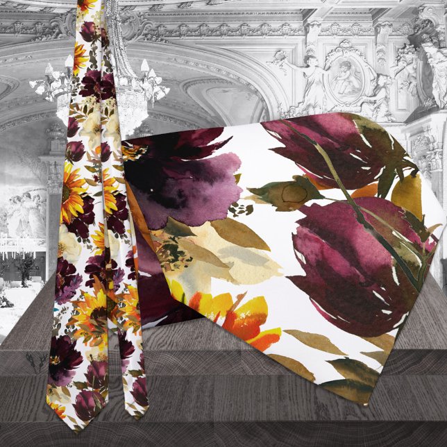 Corbata Blanco Boda de sol y vino (Subido por el creador)