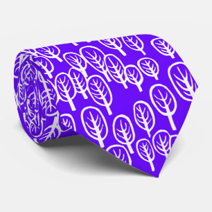 Corbata Blanco de Woodland sobre azul violeta