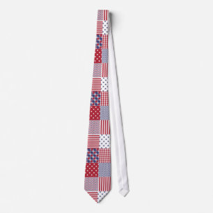 Corbata Blanco del remiendo americana de los E.E.U.U. y