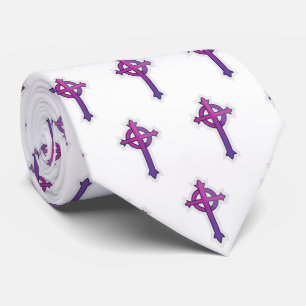 Corbata Blanco presbiteriano de corte religioso