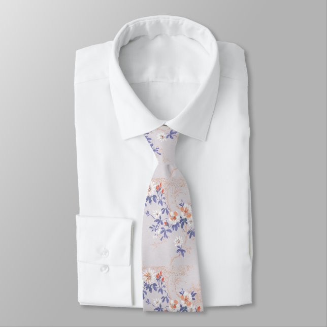 CORBATA BLANCO ROJO Y BLOSSOM BLERRY TIE (Atado)