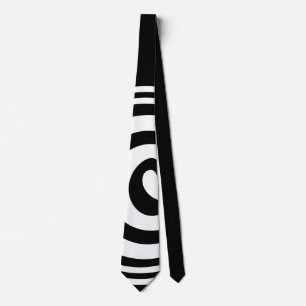 Corbata Blanco sobre el lazo negro