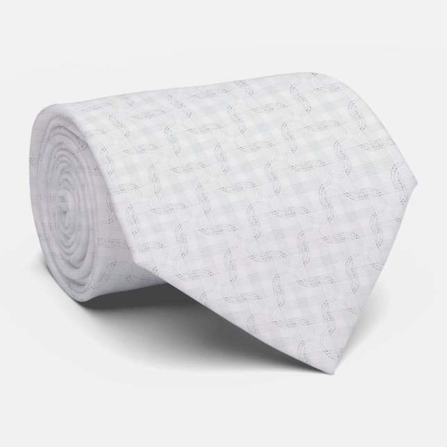Corbata Blanco sólido texturado. (Enrollado)
