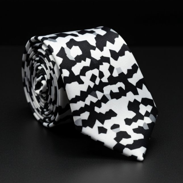 Corbata Blanco y negro pixelado (Subido por el creador)