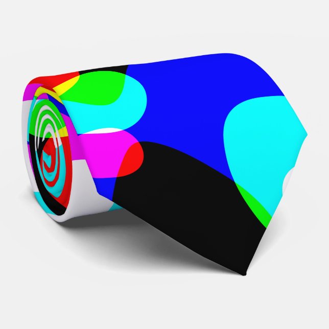 Corbata Blobs de plasma fluorescente retro neonatal (Enrollado)