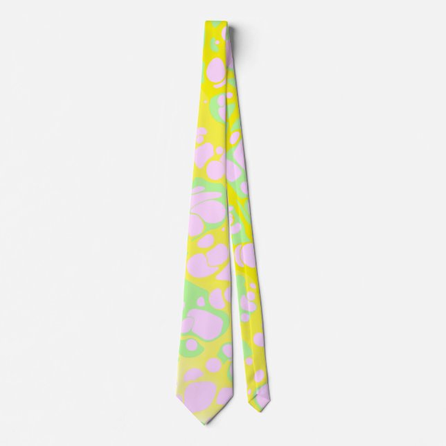 Corbata Blobs rosados (Anverso)