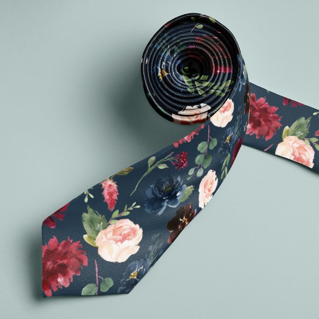 Corbata Bloom radiante | Gran Escala Floral Patterada (Subido por el creador)