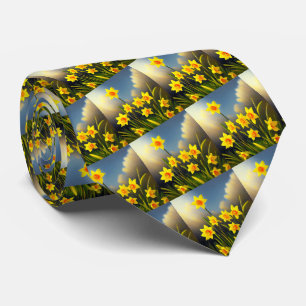 Corbata Blooms soleados: Daffodils de oro en plena gloria