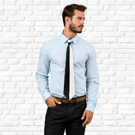 Corbata Bloque de color negro y blanco