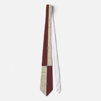 Corbata Bloque retro del color del KRW rayado