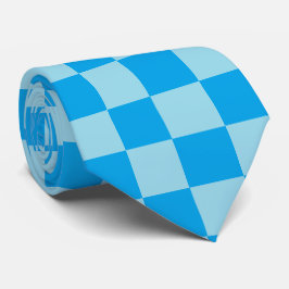 Corbata Bloques cuadrados azules geométricos