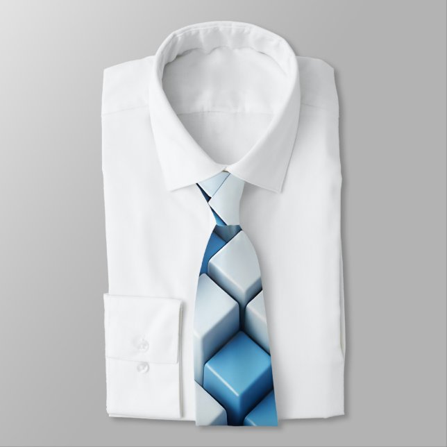 Corbata 🔳Bloques de ilusión óptica tridimensionales (Atado)