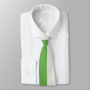 Corbata Bloques Verdes, De Color Blanco Estelar Y Rojo