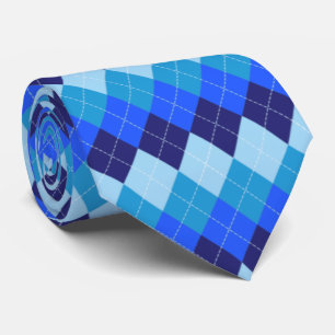 Corbata Blue Argyle - Marina, azul cielo, azul pálido