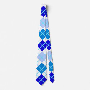 Corbata Blue Argyle Personalizado Tie