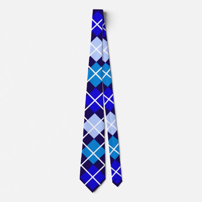 Corbata Blue Argyle Tie (Anverso)