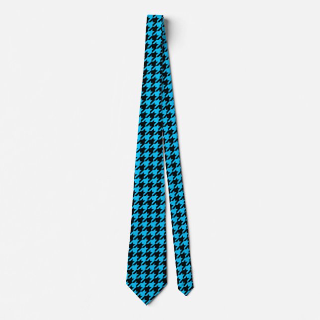 Corbata Blue Black Houndstap Check (Anverso)