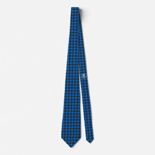 Corbata Blue Black Plaid - Emo - Nillo de cuello