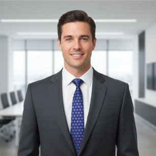 Corbata Blue check tie, Tie for formal events
