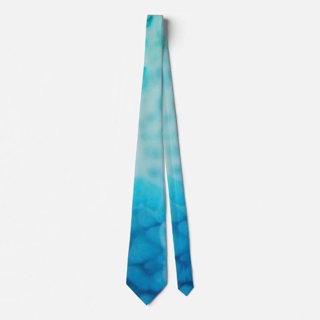 Corbata Blue Crush - Arte abstracto costero  (Anverso)