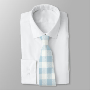 Corbata Blue Gingham Check Plaid