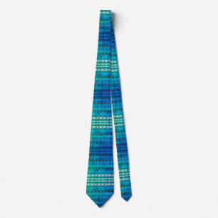 Corbata Blue Gingham Elegant Neck Tie