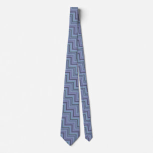 Corbata Blue-grey stripes stairs pattern