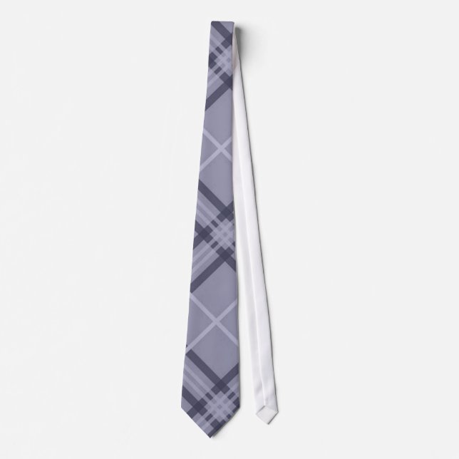 Corbata Blue Hues Tartan Plaid (Anverso)