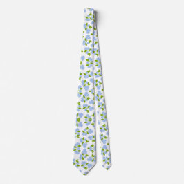 Corbata Blue Hydrangea Floral Tie