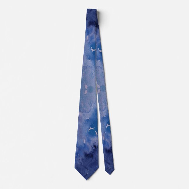 Corbata Blue Jeans Retro Tie Dye (Anverso)