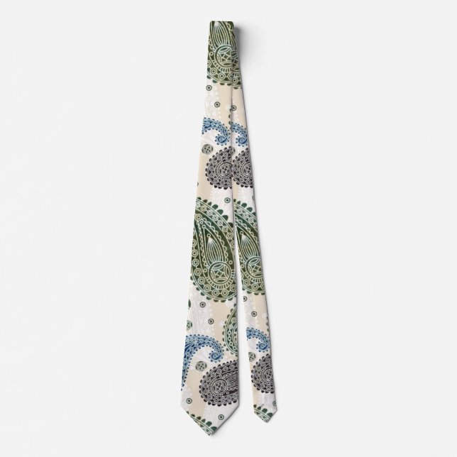 Corbata Blue Paisley (Anverso)