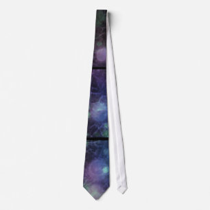 Corbata Blue, Purple, Blue Orbs Textured Look Tie