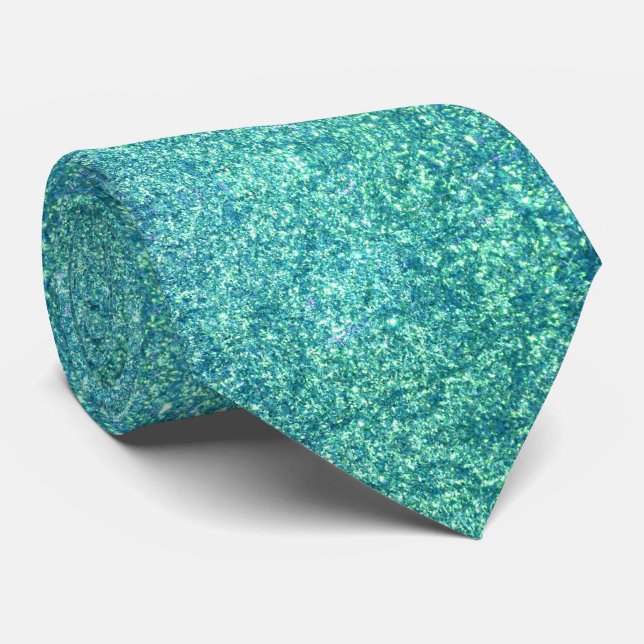 Corbata Blue Purpurina Tie (Enrollado)