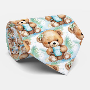 Corbata Blue Teddy Bear