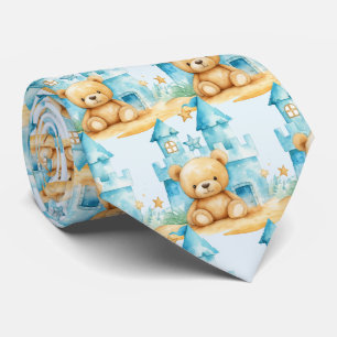 Corbata Blue Teddy Bear Necer Tie
