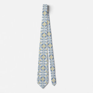 Corbata Blue Tile Lemon