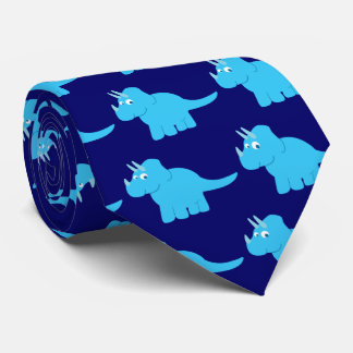 Corbata Blue Triceratops Dinosaur