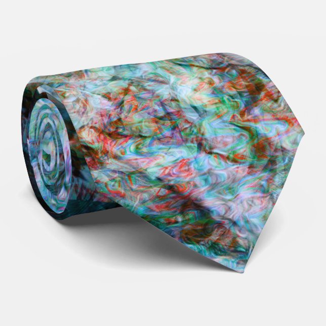 Corbata Blue Wave Lightning (Enrollado)