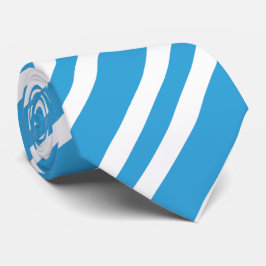 Corbata Blue White Stripes Pattern