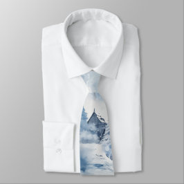 Corbata Blue Winter Cabin Mountains Lake