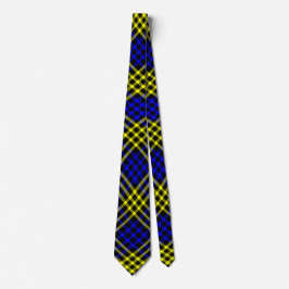 Corbata Blue Yellow Plaid Checker Seamless Pattern