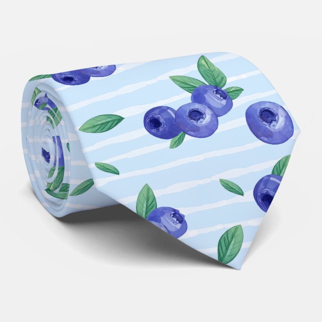 Corbata Blueberries (Enrollado)