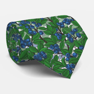 Corbata Blueberry sobre blanco