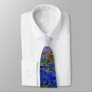 Corbata Bluebonnets en Twilight, al norte de San Antonio