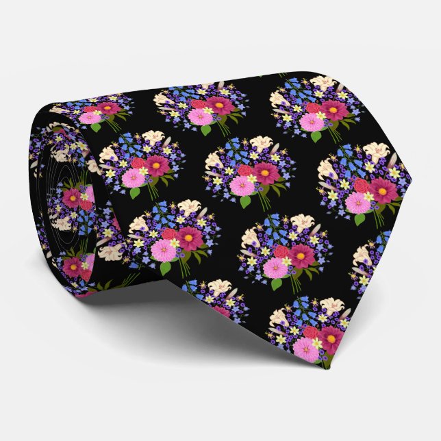 Corbata Blumenstrauss Black Necktie (Enrollado)