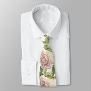 Corbata Blushing Ivory Peach Rosa