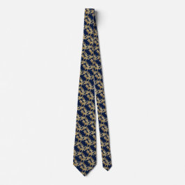 Corbata Boda azul de la Marina de Guerra de la Foliage de 