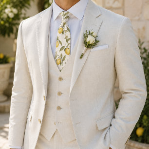 Corbata Boda Botánica Amalfi Lemon Grove