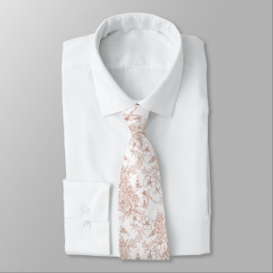 Corbata Boda con Patrón Toile-De-Jouy